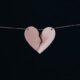 Divorce and Separation - Teared heart hanged on a tiny thread
