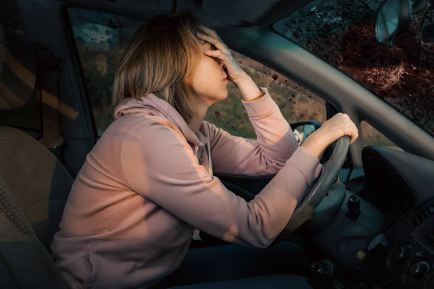 Woman inside a Car - DUI